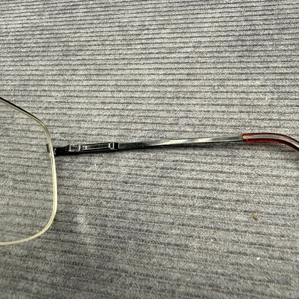 Vintage Rodenstock 2766 B 140 Aviator Glasses Frames Black Silver Germany Retro